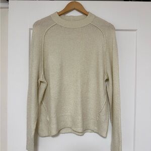 Melrose and Market Cream Crew Neck Sweater